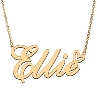 ellie name tag necklace personalized pendant jewelry gifts for mom daughter girl friend birthday christmas party present