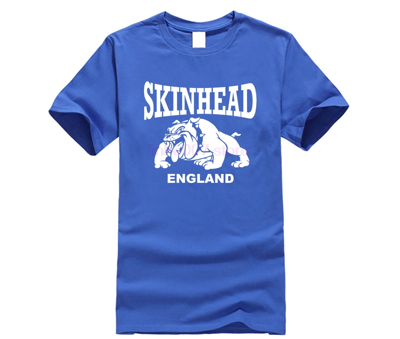 Мужская футболка с надписью Skinhead черная в английском стиле лето 2019 | одежда