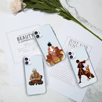 avatar the last airbender phone case transparent for clear iphone 11 12 8 7 6 6s plus x 5s se 2020 xr mini pro xs max
