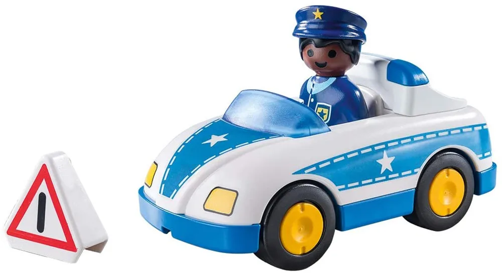 

PLAYMOBIL Police Car Small building block Children Splicing Toy Birthday Christmas Gift Training hands-on ability