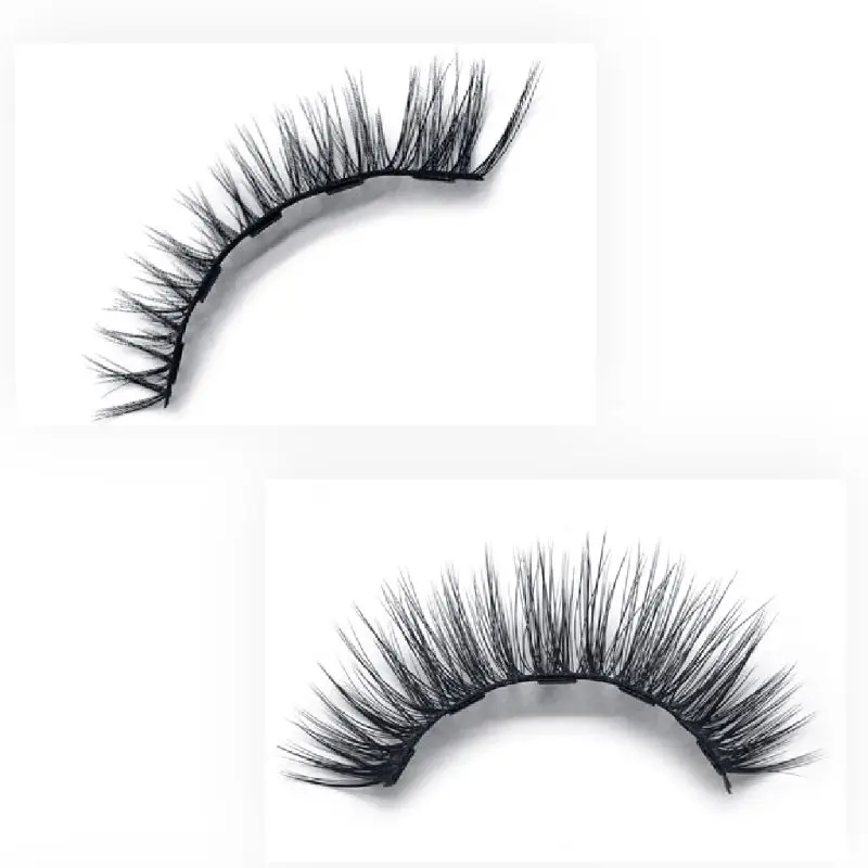 

2 Pairs 3D Magnetic Eyelashes with Magnetic Eyeliner and Tweezer Set Makeup Tool