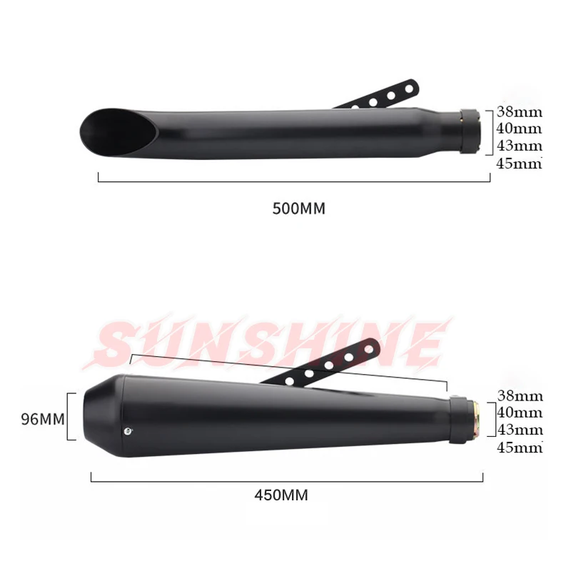 Мотоцикл выхлопной CCafe RRacer питбайк глушитель трубы изменение систем Ретро труба