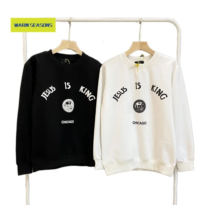 

Kanye West 3D Foam Letter Stranger Things Hoodies Men and Women Fleece Streetwear Sweatshirt Hip Hop Oversize Hoody