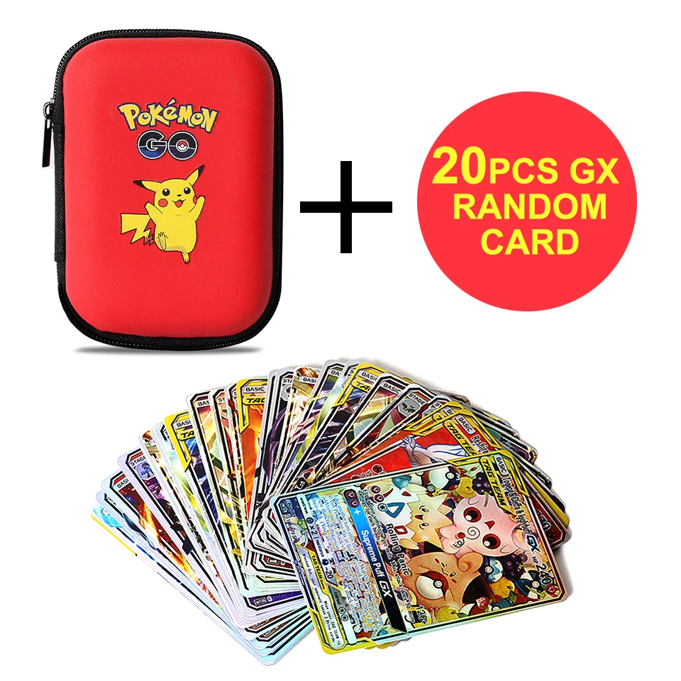 Tarjetas de juego de Pok&eacute;mon Pikachu, soporte de tarjetas de 60 capacidad, funda r&iacute;gida para &aacute;lbum, tarjetero, caja de almacenamiento para auriculares, regalos de navidad-0