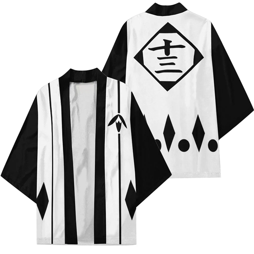 

BLEACH - Kuchiki Rukia Cosplay Cloak Kimono Cardigan Robe Cospaly Costume Print Casual Coat