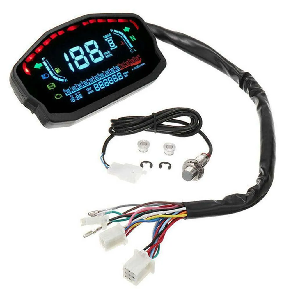 Цифровой спидометр с ЖК дисплеем для мотоцикла 1 2 4 цилиндра одометр подсветкой BMW