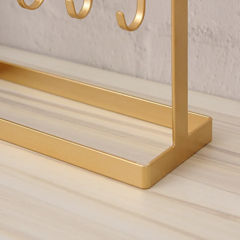 

2 Tier Earrings Necklace Stand Necklace Jewelry Bracelet Display Hook Stand Shelf