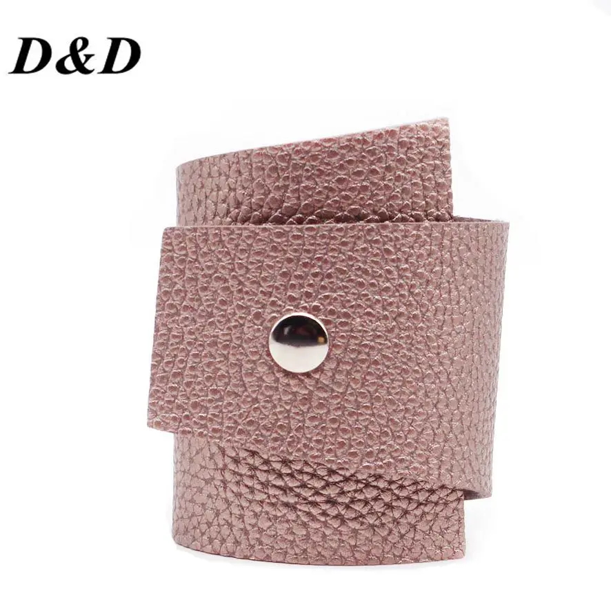 Женские кожаные браслеты в стиле панк роскошные дизайнерские ручной работы из