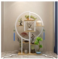 european style flower stand ornaments living room green radish floor combination wrought iron shelf