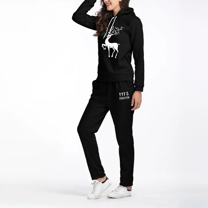 2019 теплый женский спортивный костюм с длинным рукавом полосатый комплект для