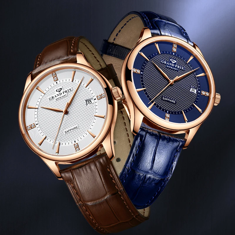 Часы наручные GRAND PRIX женские механические брендовые Роскошные водонепроницаемые