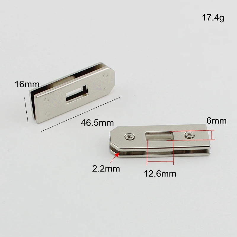 30 компл./лот 32X20X16mm 1 короткий болт с 2 петельками золото/L золото/серебро цветная
