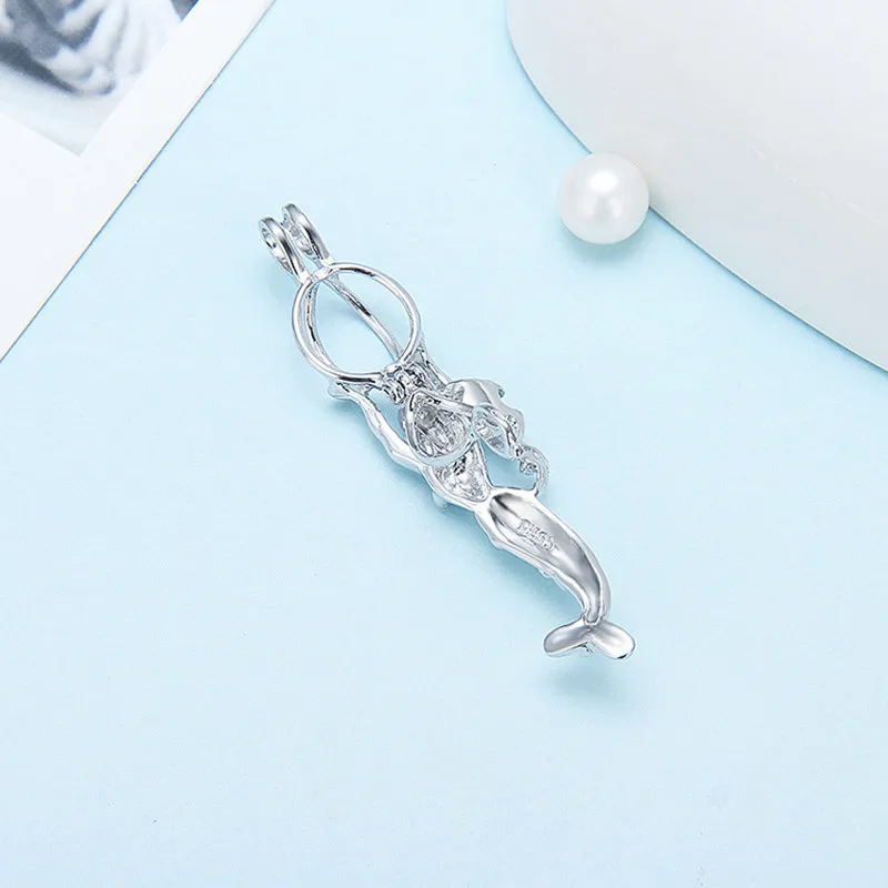 Серебро 925 пробы романтическая Русалка искусственное серебро мультяшная сказка