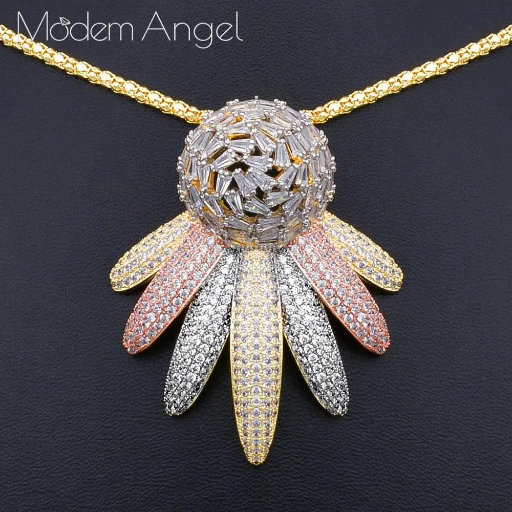 ModemAngel Модный свадебный комплект из 2 шт. колье серьги ювелирные наборы для женщин