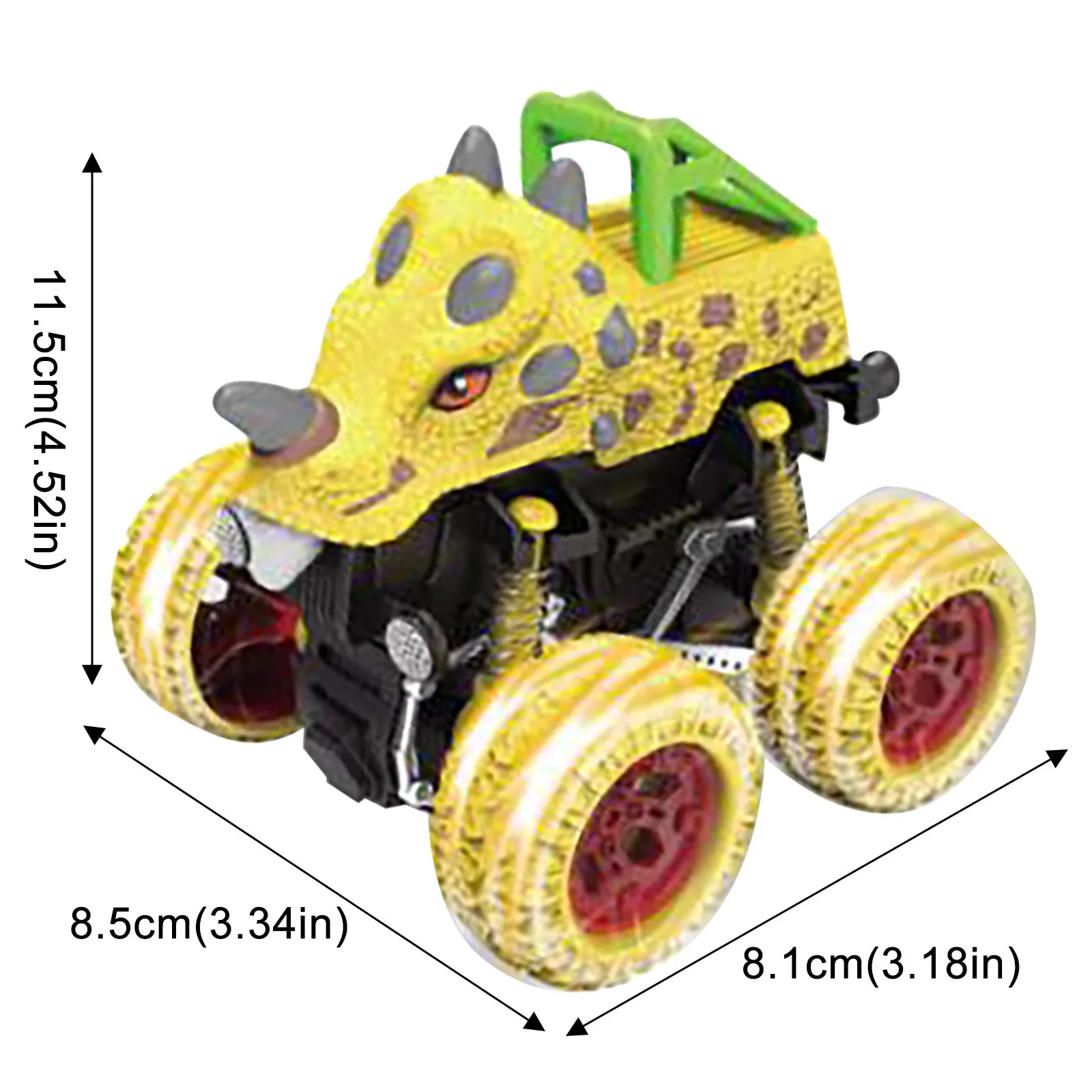 

Cartoon Blue Animal Dinosaur Pull Back Car Model Toy Car Tire Stunt Car Kids Iteractive Game Game Children Clockwork Toys Gifts