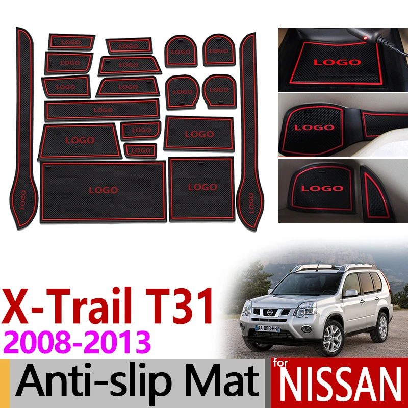 * Дверной коврик для Nissan X-Trail T31 2008-2013 X Trail XTrail аксессуары Противоскользящий слот