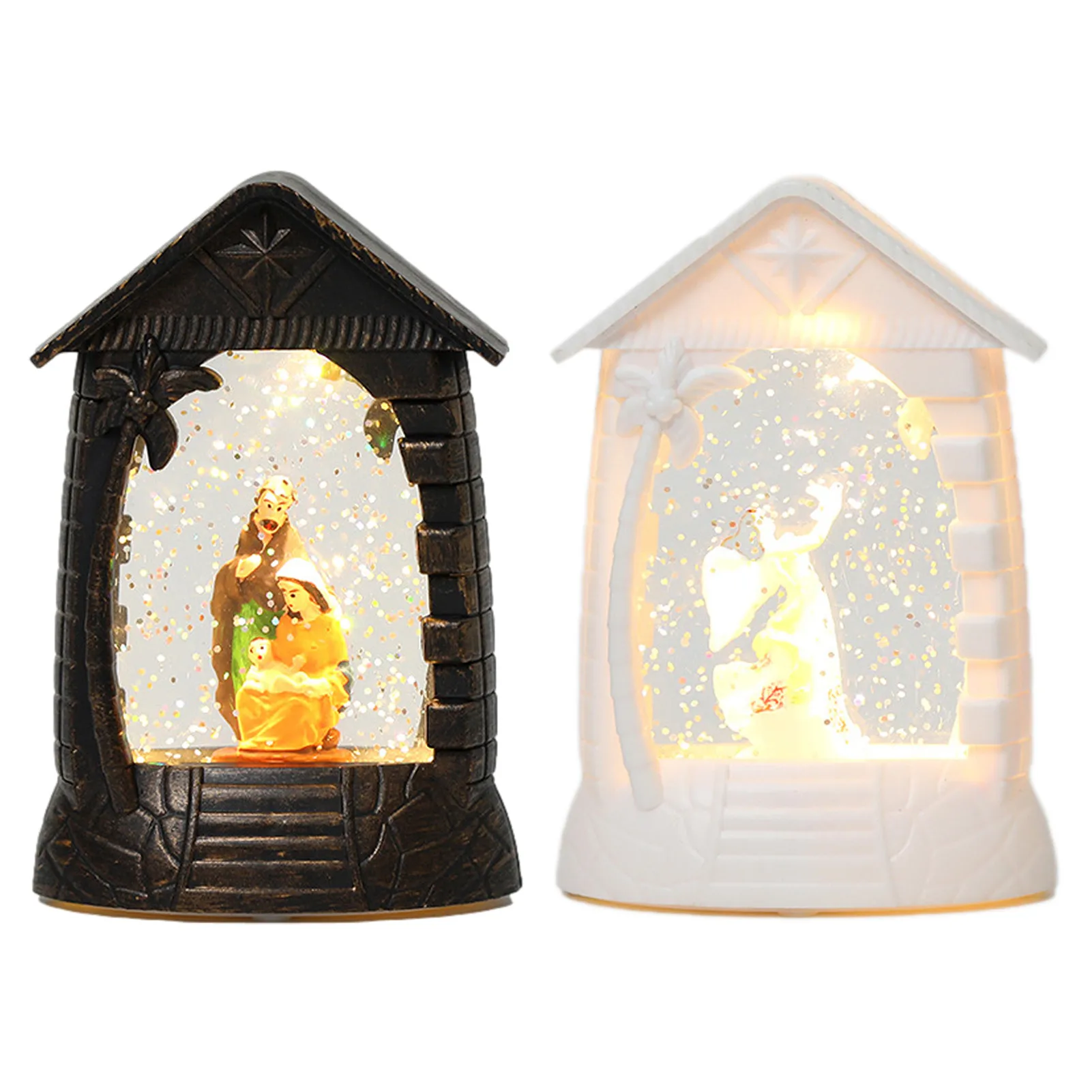 

New Antique Manger Jesus Church Home Decoration Angel Tank Oil Flat Wind Lantern Decoration Home Decor