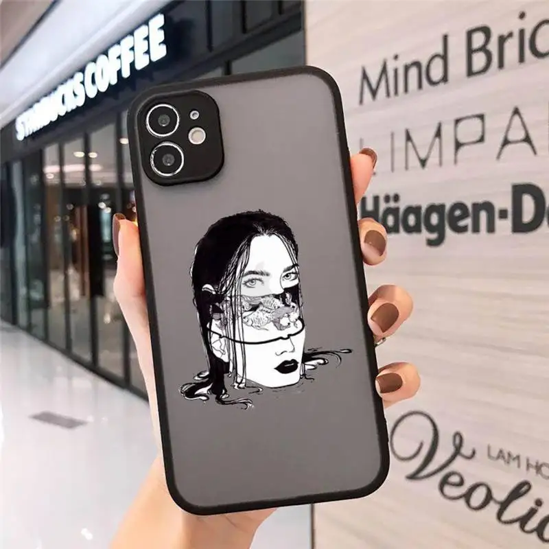 

Junji Ito Collection Tees Horror Phone Cases matte transparent For iphone 7 8 11 12 plus mini x xs xr pro max cover