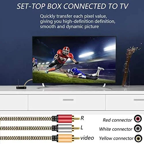 Кабель для вентиляции 3RCA Для 3 RCA аудио мужского видео позолоченный AV-кабель STB DVD