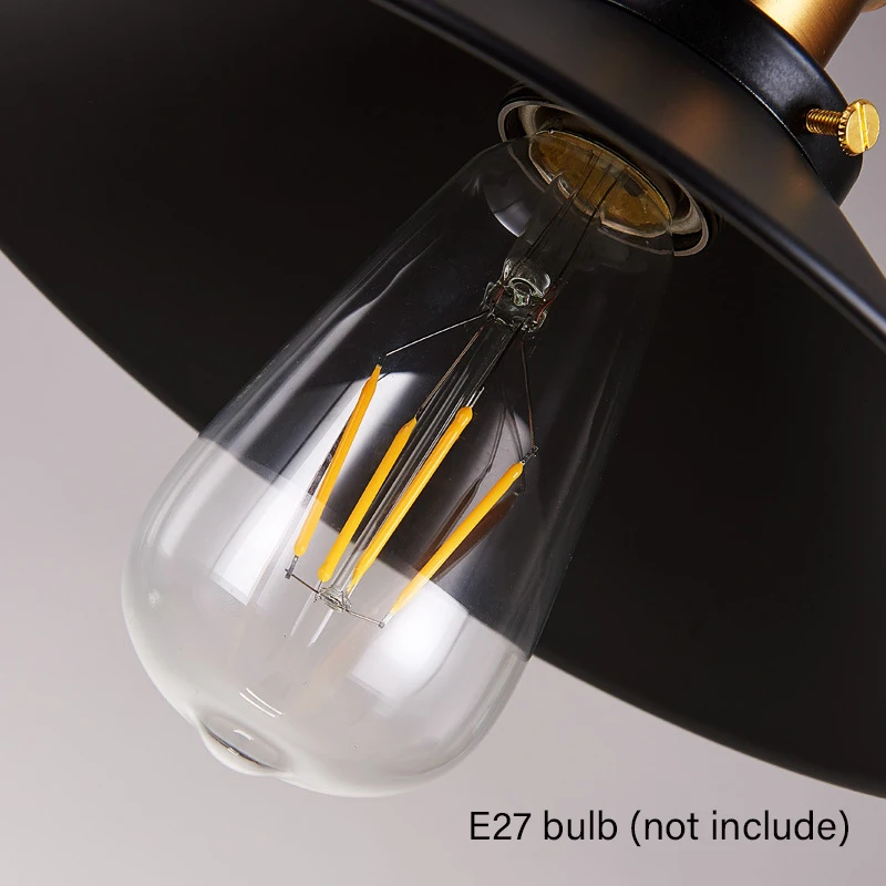 Винтажный промышленный подвесной светильник железный в стиле ретро Подвесная