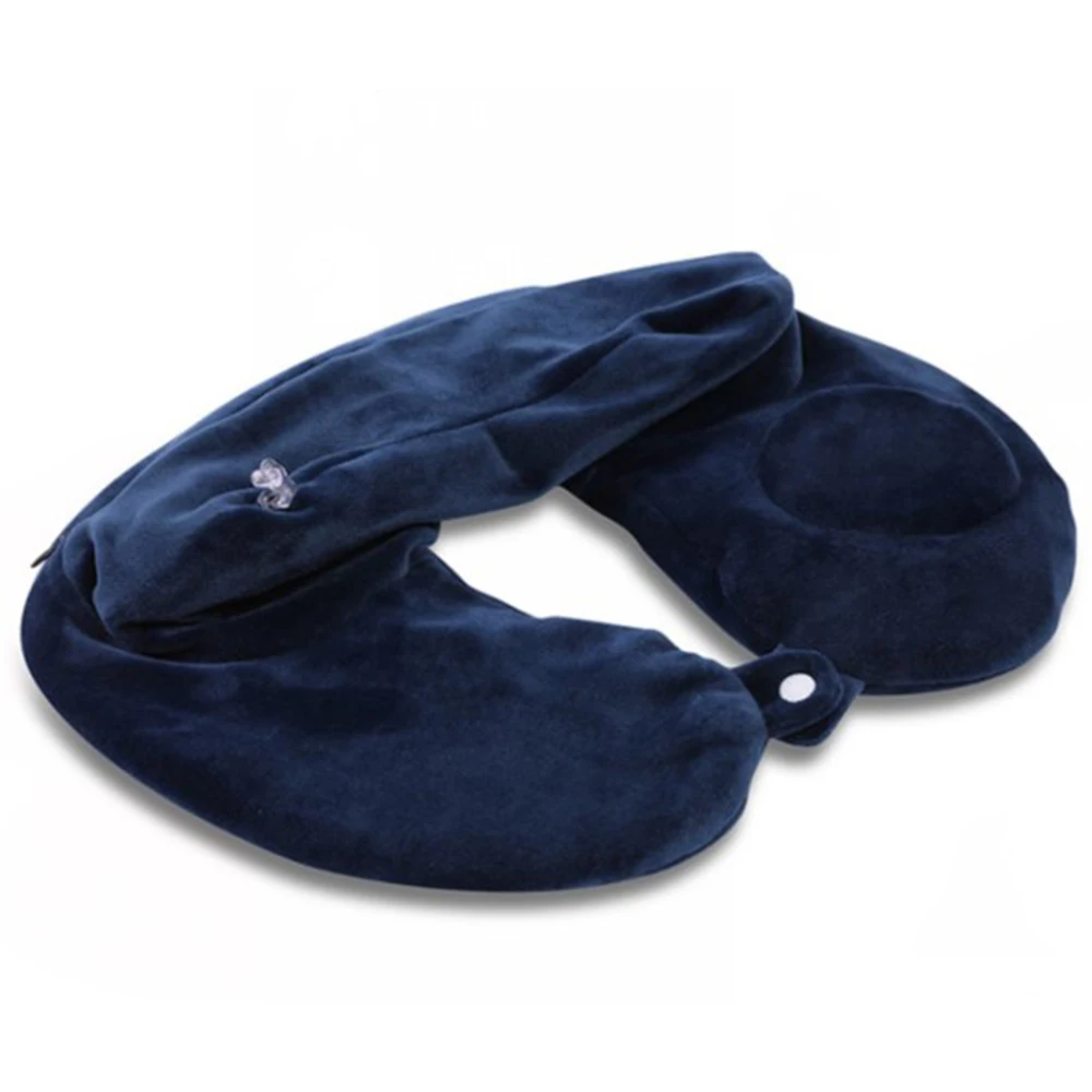 U образная подушка для шеи воздушная надувная шейный корсет расслабляющая боль в