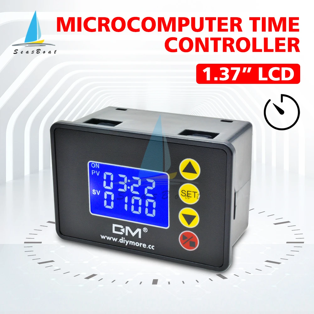 AC 110V 220V DC 12V 24V Реле таймера Регулируемая Цифровая Задержка цикла модуль