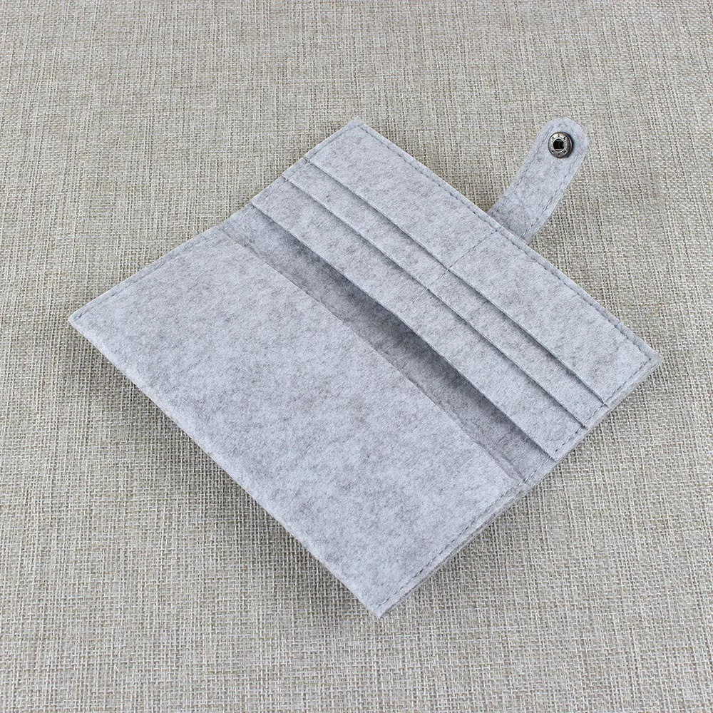 Мужской тонкий бумажник фетровый кошелек длинный мужской клатч для монет с