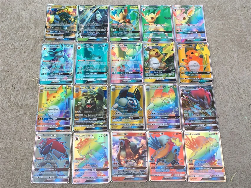 300 шт. 200 100 50 GX MEGA Shining Cards Game Battle Carte Trading Детская коллекция игрушек|Игровые фигурки
