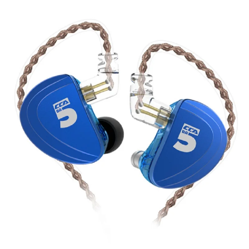 CCA A10 5BA приводные устройства в ухо наушники 5 сбалансированная арматура гарнитура