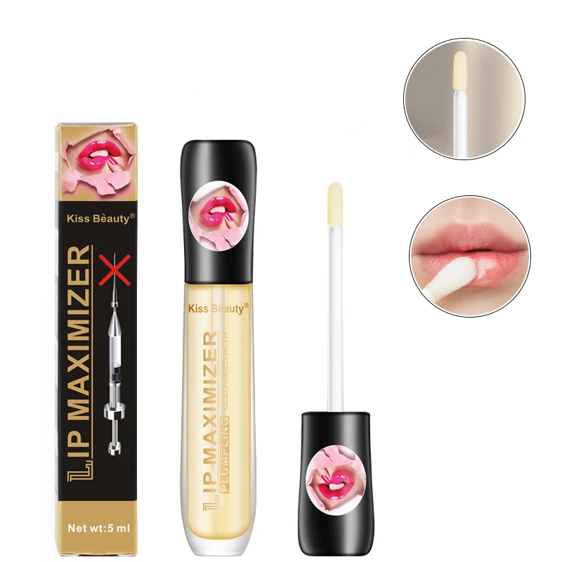Стойкий сексуальный блеск для губ с эффектом увеличения объема водостойкий