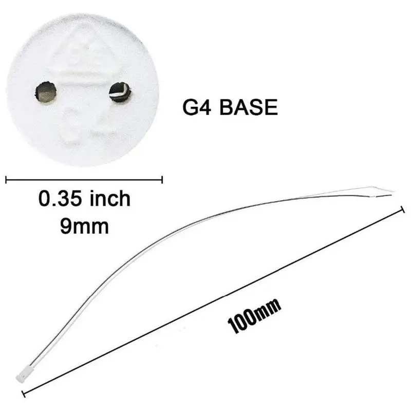 

10PCS G4 Base Socket Plug Special Ceramic Hold Head Wire Connector 20CM G4 Ceramics Lamp Holder Pottery And Porcelain Base