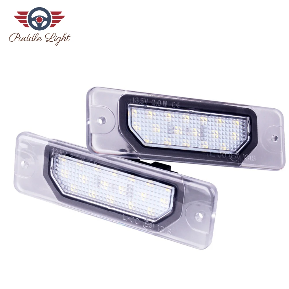 White 2 шт. Led подсветка номерного знака для Nissan Versa Pulsar GTR Fuga Maxima Leaf Cube Sentra 350Z 370Z Leaf Cefiro - Испускаемый цвет: White