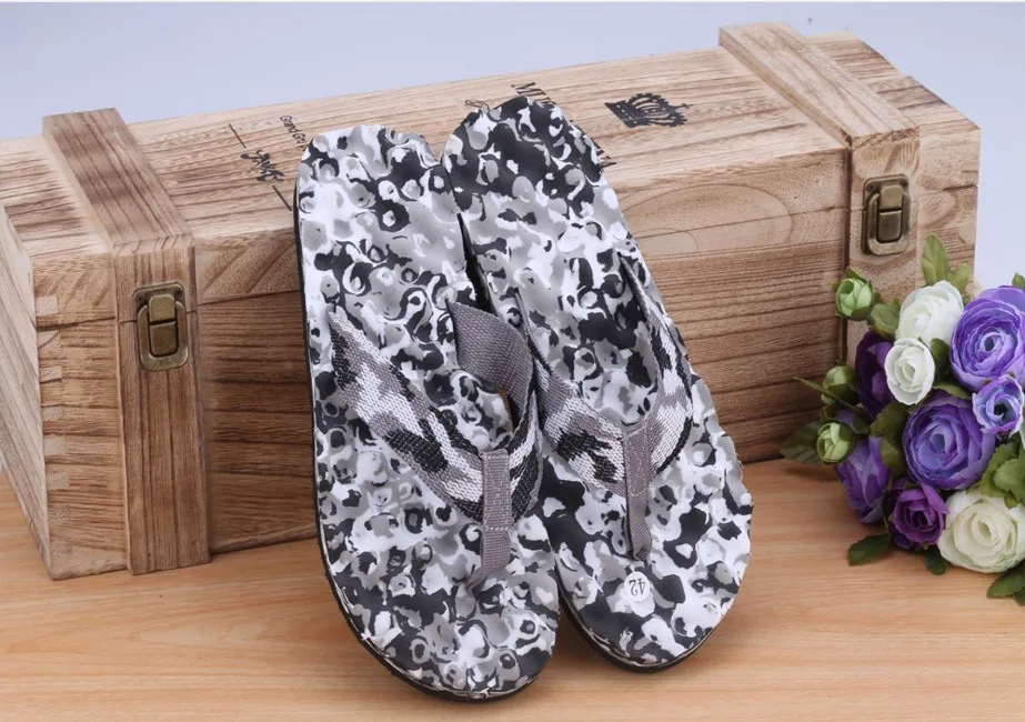 Beach Flip Flops Fashion Camouflage Water Shoes Women Summer Slippers Shoe Unisex Lovers Couples Outside Sandals Pantufas