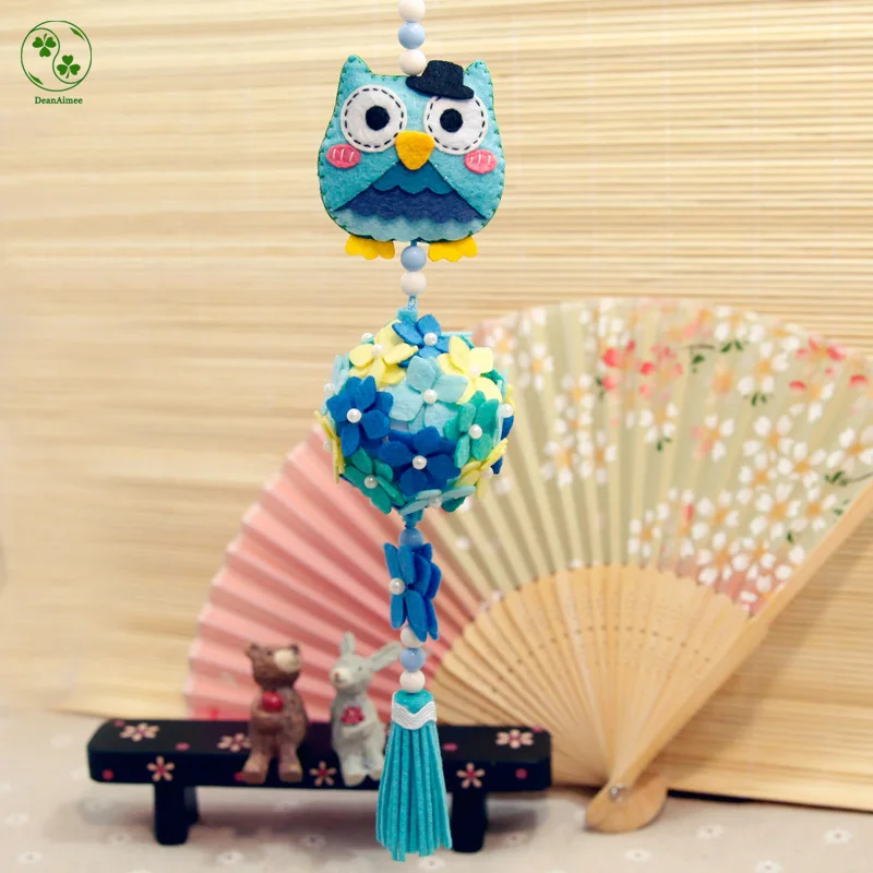 DIY Нетканая ткань сова кулон войлочная новый материал ручная работа швейная