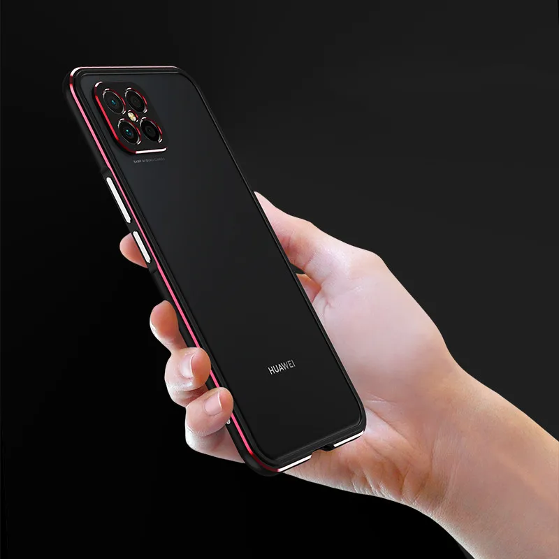 For Huawei Nova 8 SE Aluminum metal bumper Frame Slim Cover phone case+ carmera Protector