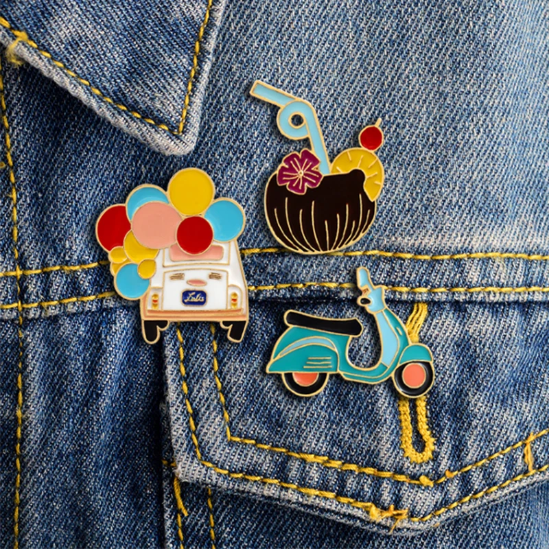 Европейские и американские ювелирные изделия воздушный шар автобус мотоцикл сок