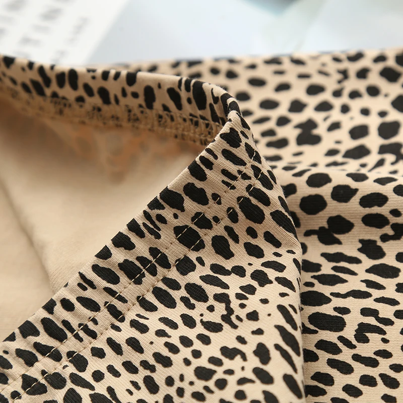 Мини юбка bomb леопардовой расцветки для девочек элегантная летняя хлопковая в