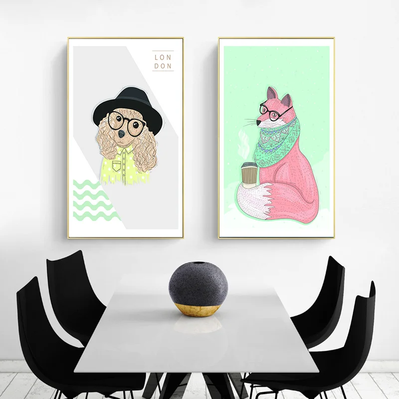 Картина на холсте с изображением милой собаки сердца забавные животные