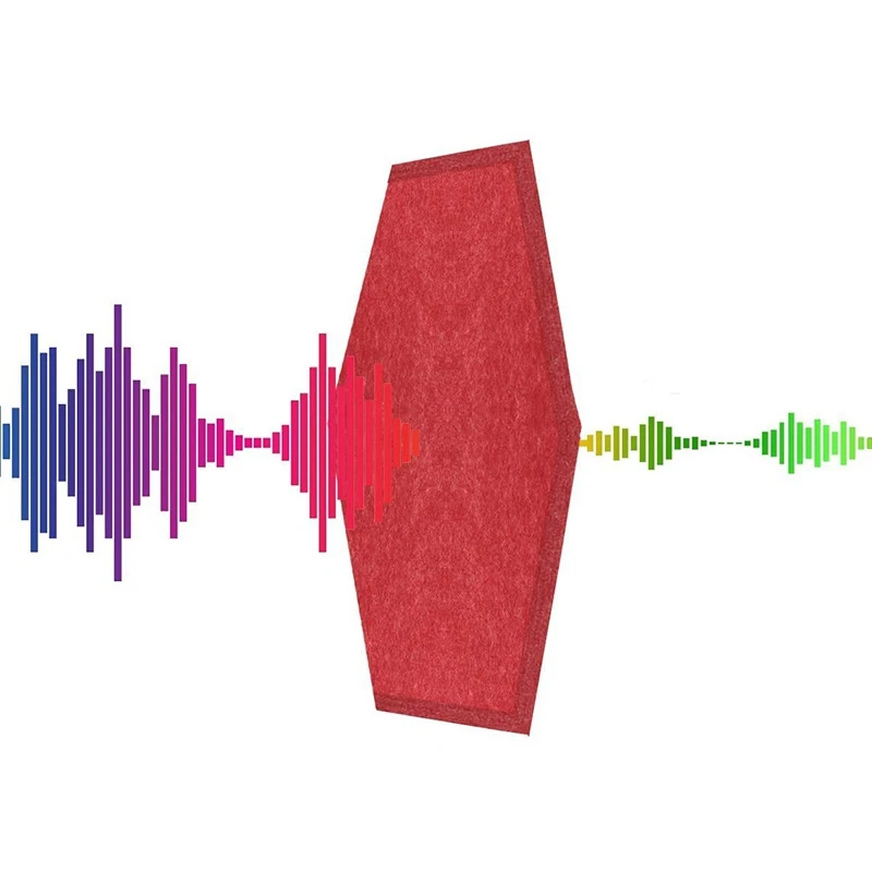 

12 Pack Hexagon Acoustic Panel Beveled Edge Soundproofing Foam Board,Sound Proofing Pad,Acoustic Treatment for Studio
