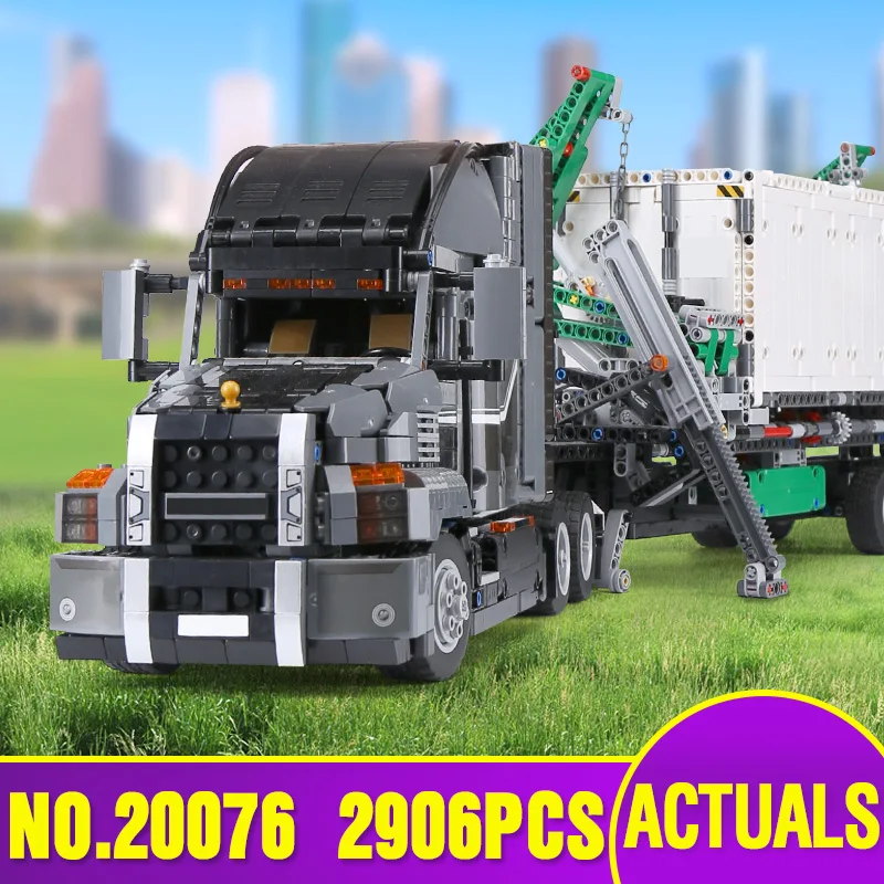 Из Испании, DHL, 20076, техника, серия автомобилей, 42078, контейнеровоз, набор строительных блоков, кирпичи, развивающие игрушки для детей, машины, подарки