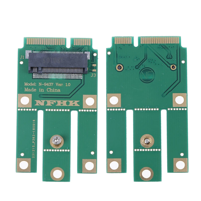 A + E ключ M.2 NGFF беспроводной модуль к мини PCIE адаптер для Wi-Fi Bluetooth сетевой карты |