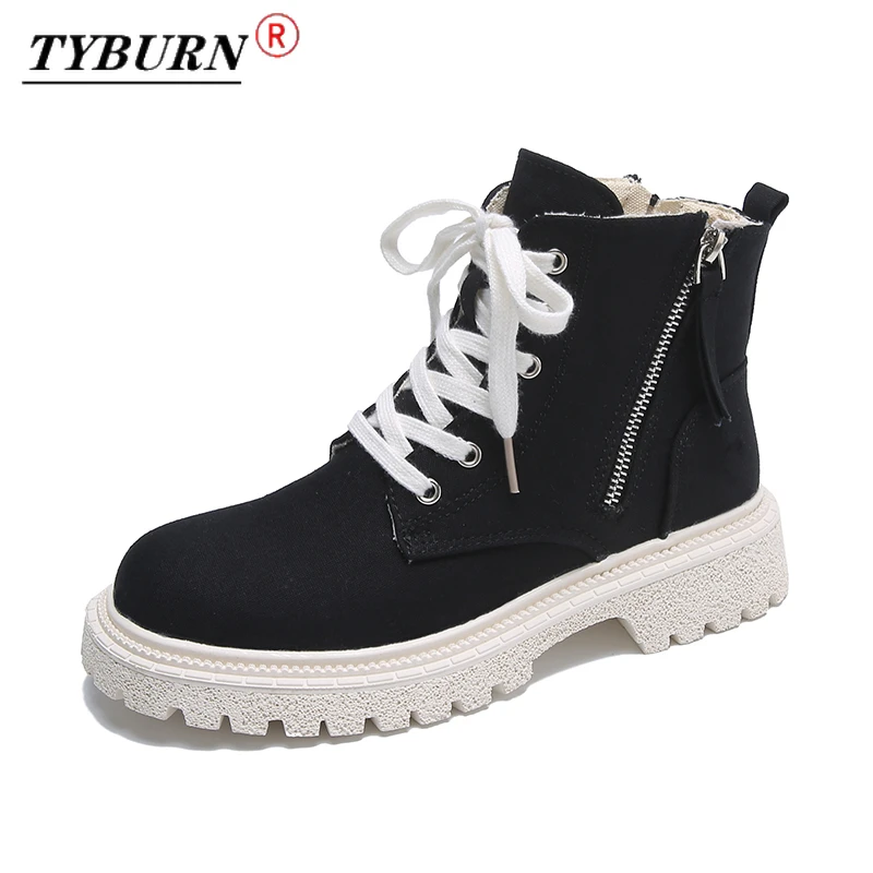

Women's Chelsea Ankle Boots 2022 New Autumn Fashion Thick-heeled Thick-soled Round-toe Zipper Lace-up Women's Martin Short Boots