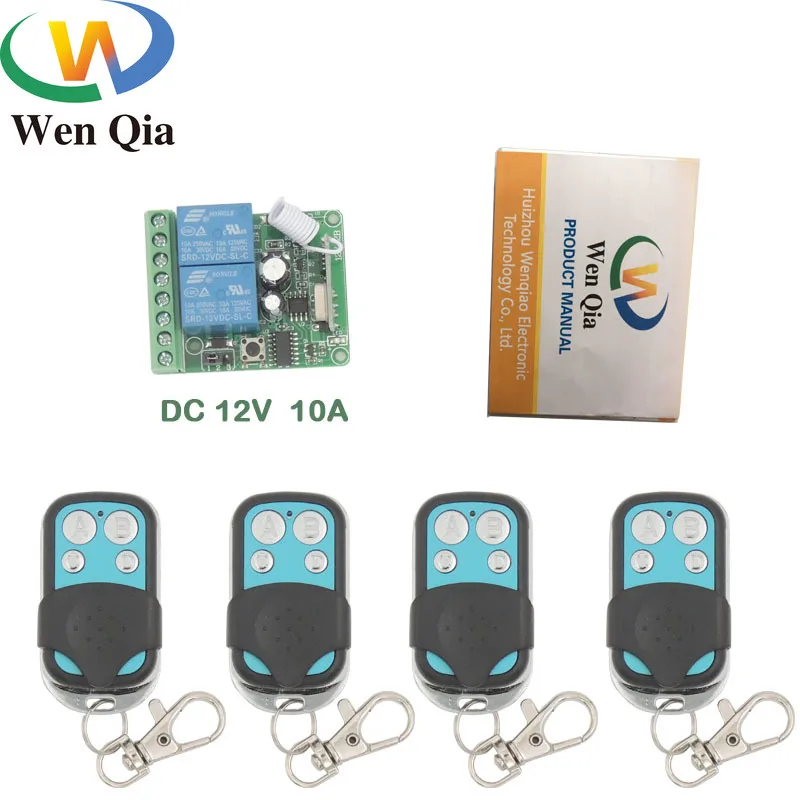 12 В постоянного тока 10 А 2 канала дистанционный переключатель беспроводной