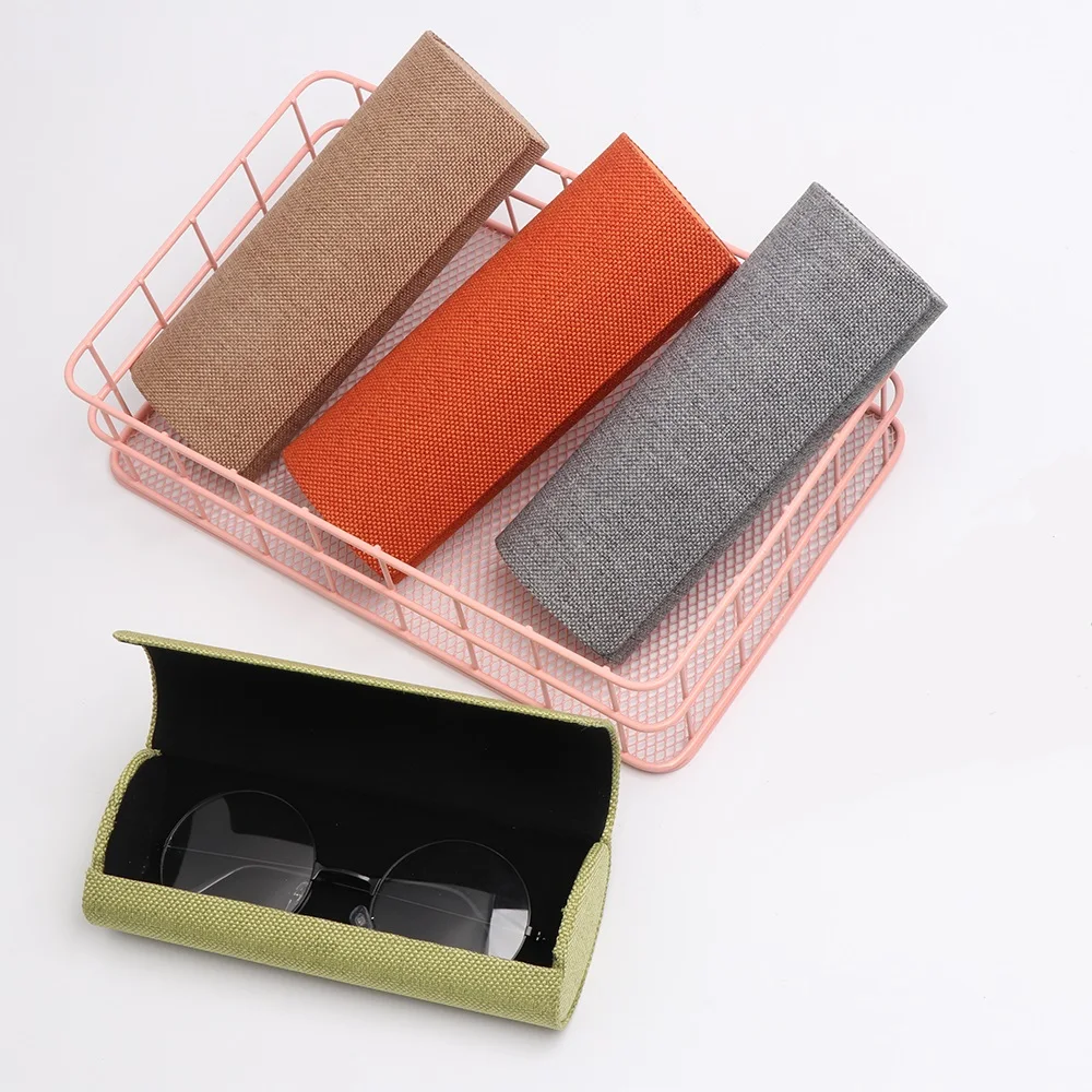 2020 1 шт. новый ретро Овальный футляр для очков льняные складные очки чехол