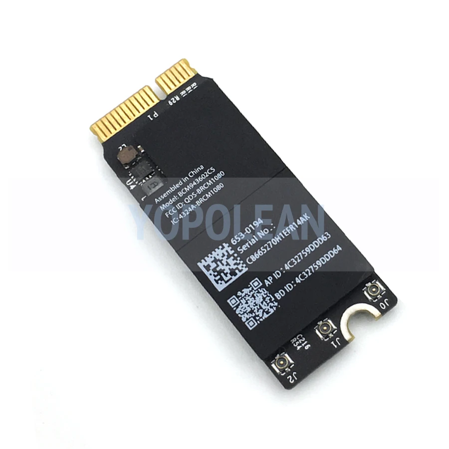 Оригинальная Wi Fi карта BCM943602CS для Macbook Pro Retina 13 &quot15&quot A1502 A1398 802.11AC и Bluetooth 4 1 2015