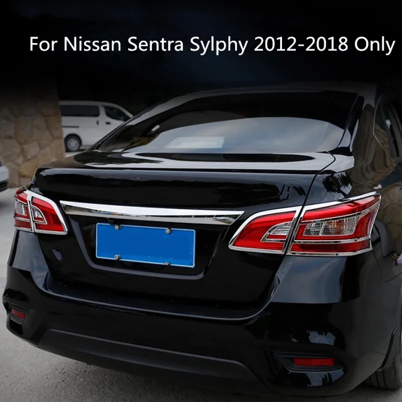 ABS задний багажник задсветильник рь ободок аксессуары крышка отделка для Nissan Sentra