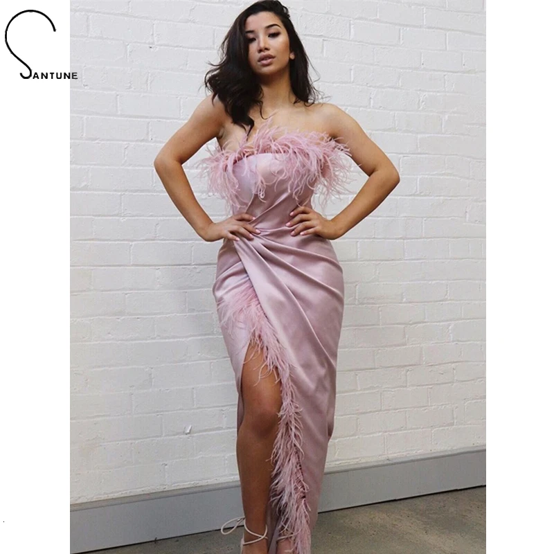 Вечернее Клубное платье с разрезом по бокам сексуальное длинное облегающее без