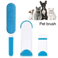 dog comb tool pet hair remover brush dog cat fur brush base double side home furniture sofa clothes cleaning lint brush