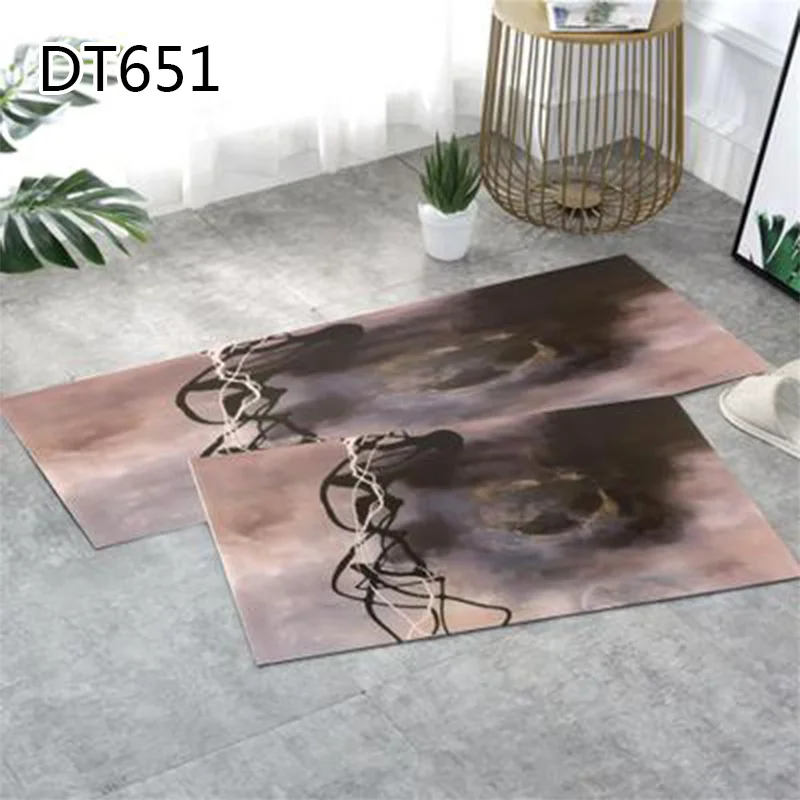 1PCS Anti-slip Doormat Kitchen Geometric Printed Doormat For Living Room Bedroom Home Decor Popular Washable Simple Door Mat - Цвет: 9