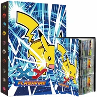 anime 9 pocket pokemon cards album book 432 card pikachu collection holder game binder folder top loaded list toy gift for kids